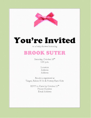 Shower Invitations