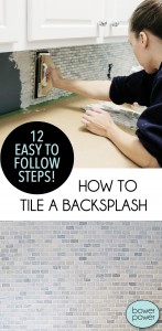 How To Tile A Backsplash - Bower Power