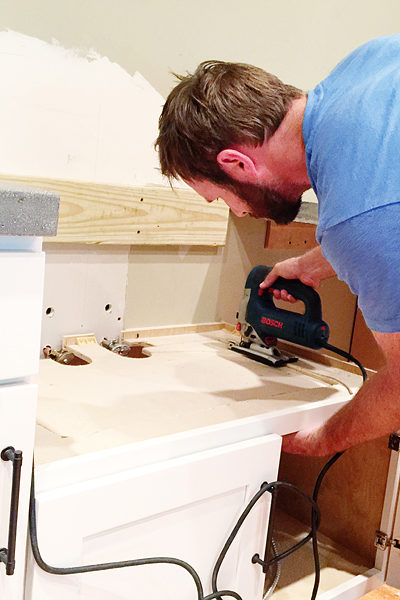 Retrofitting a Cabinet for a Farm House Sink