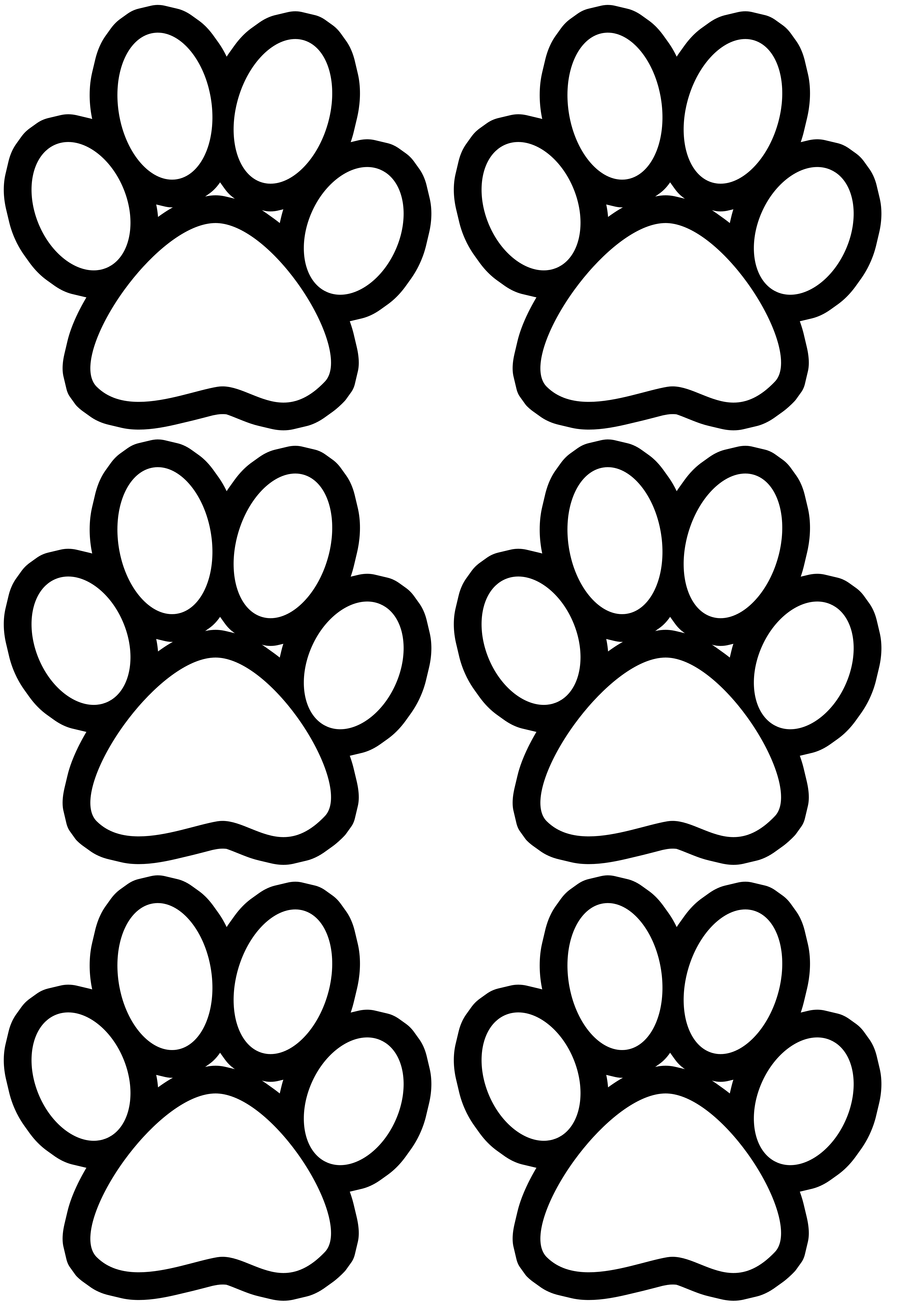Magic free printable paw prints | Russell Website