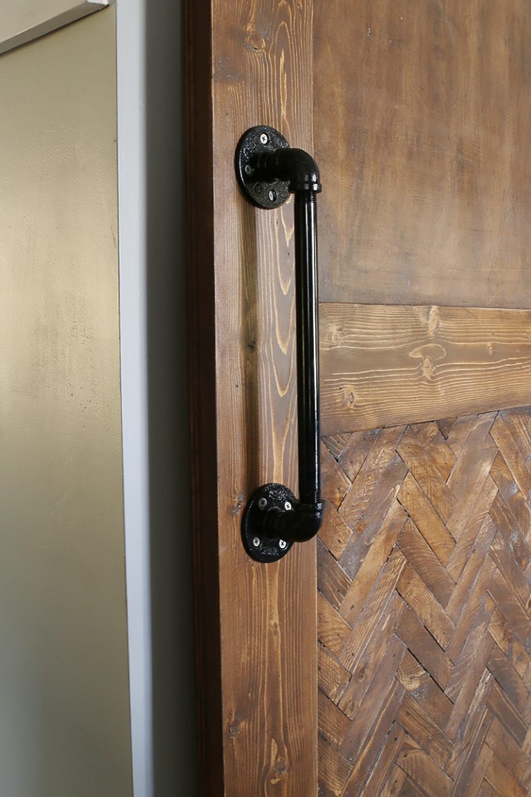 How to Build a Herringbone Barn Door - Bower Power