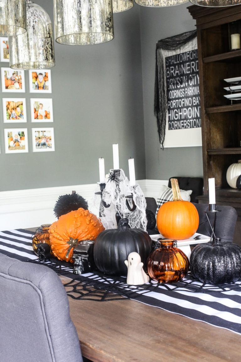 Halloween Decor in the Dining Room - Bower Power