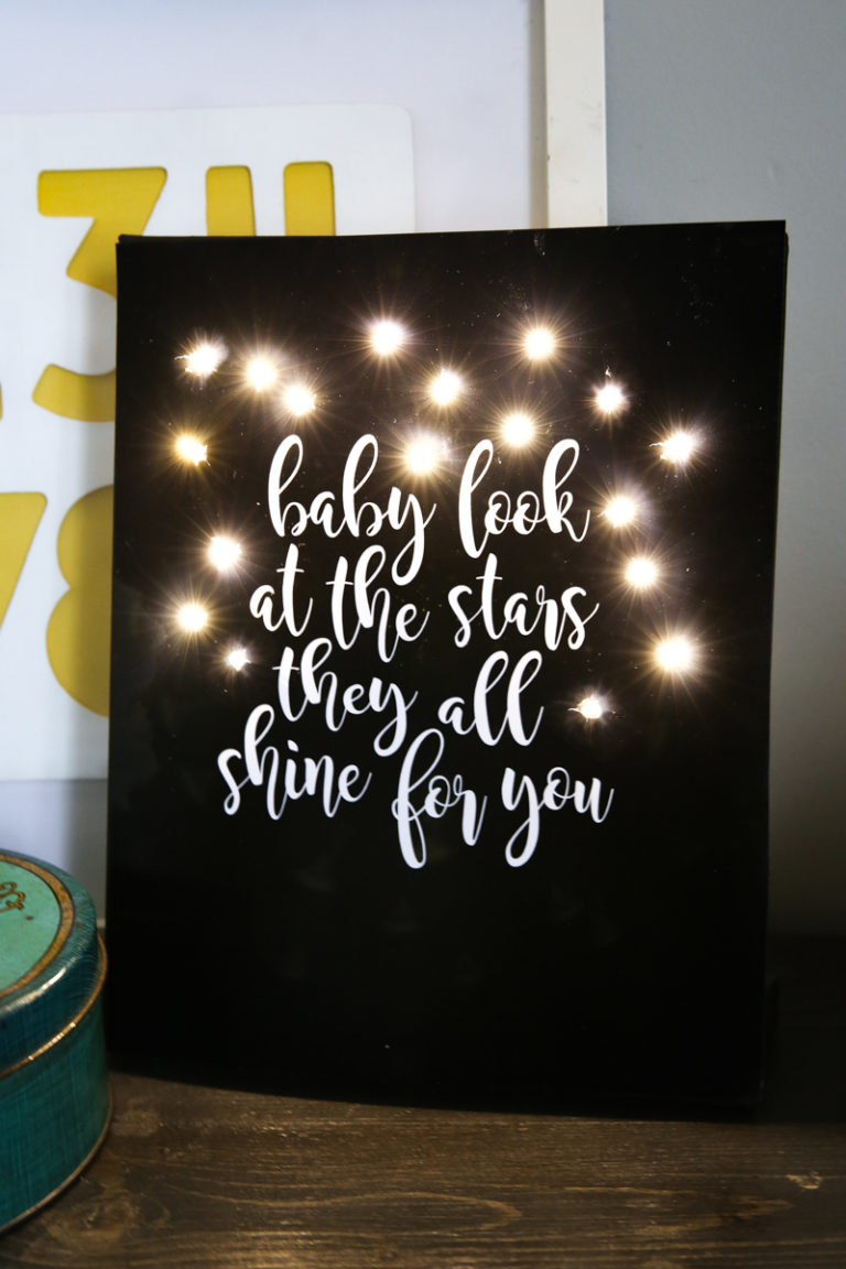 DIY Light Up Canvas Art - Bower Power