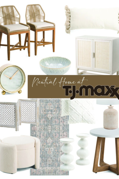 Neutral Home Finds at TJ Maxx